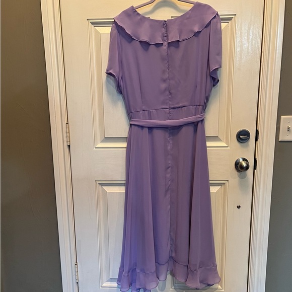 Lavender Plus Size Ruffled Dress - Picture 4 of 7